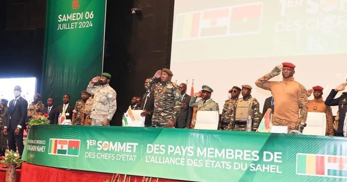 1er sommet des chefs d'État à Niamey. capture d'écran google