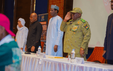 Ceremonie d'ouverture au Centre international de conférences Mahatma Gandhi de Niamey.
